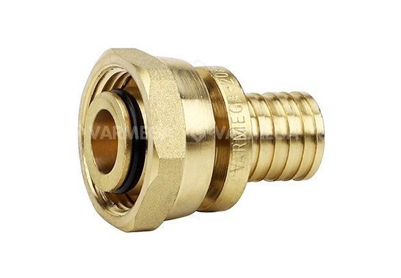 МуфтаSlide-fitлатуннаяснакиднойгайкой16x3/4"EК